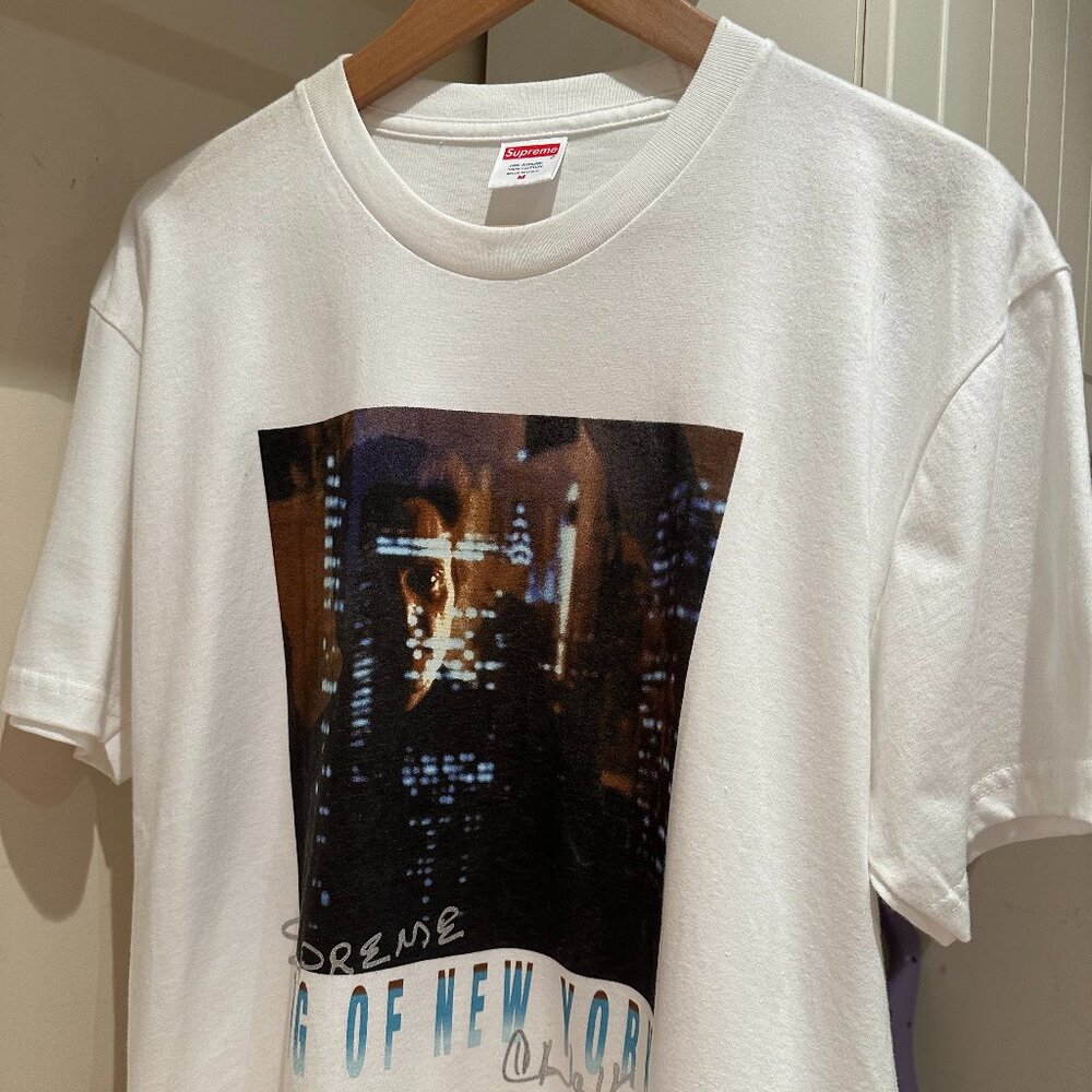 Supreme King of New York Tee, White, Size M